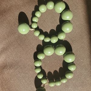 Sezane Charlie Earrings in Green